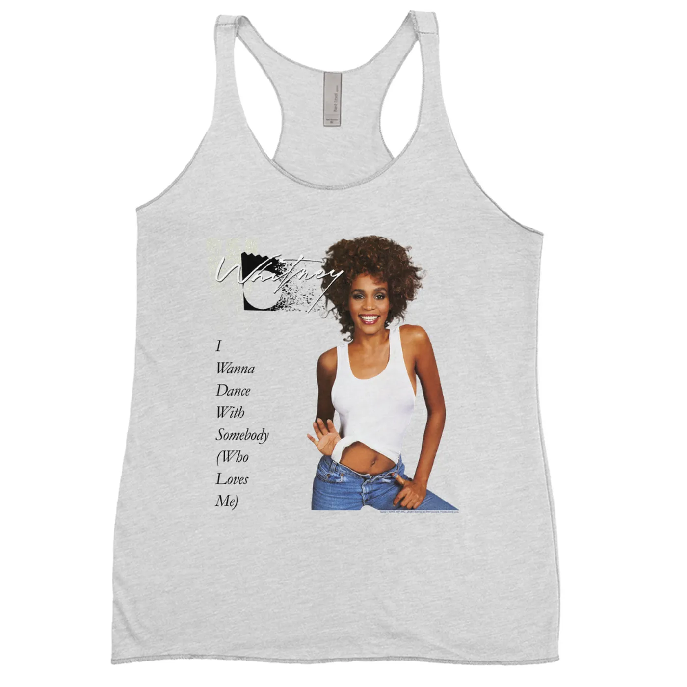 Whitney Houston Ladies' Tank Top | I Wanna Dance With Somebody Album Cover Whitney Houston Shirt