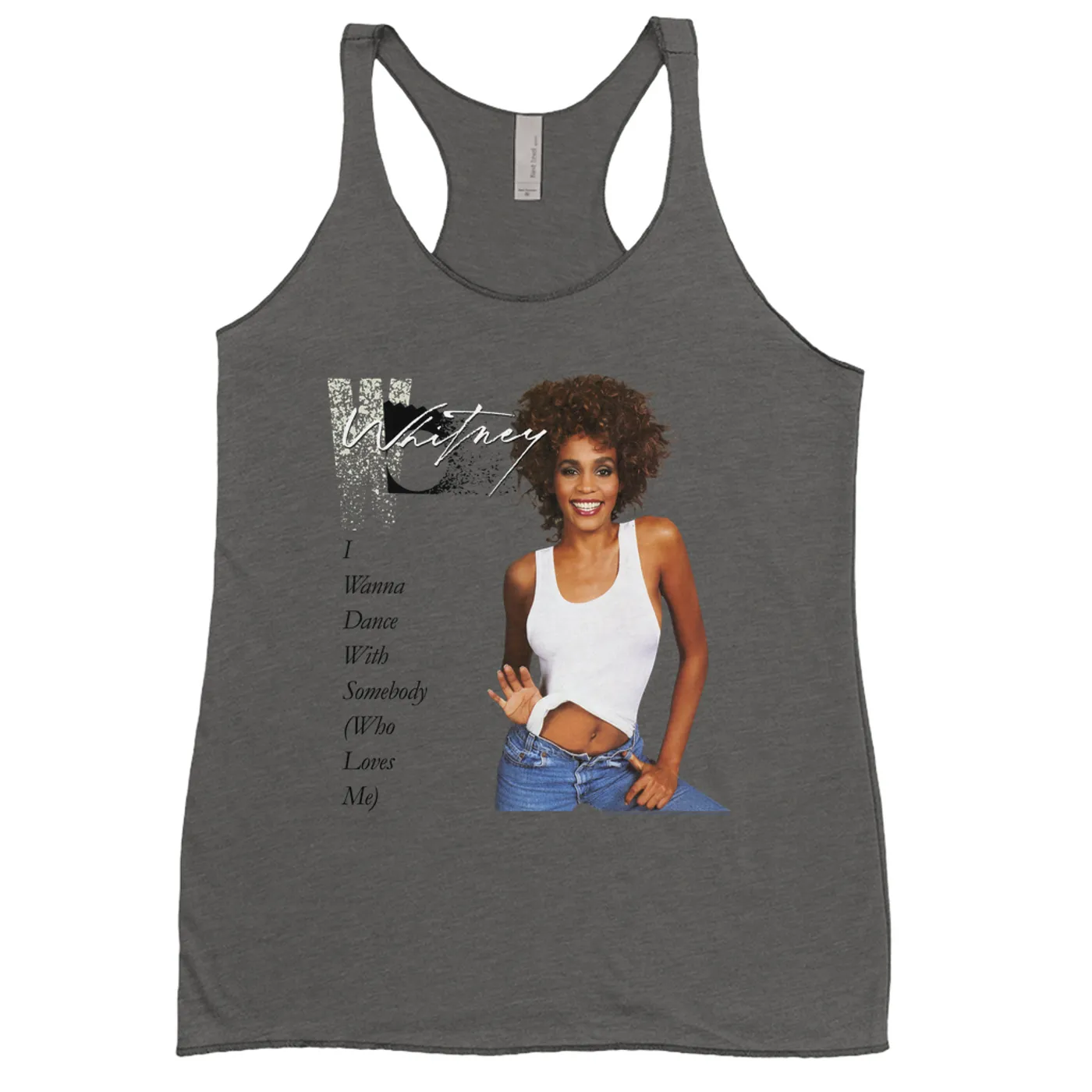 Whitney Houston Ladies' Tank Top | I Wanna Dance With Somebody Album Cover Whitney Houston Shirt