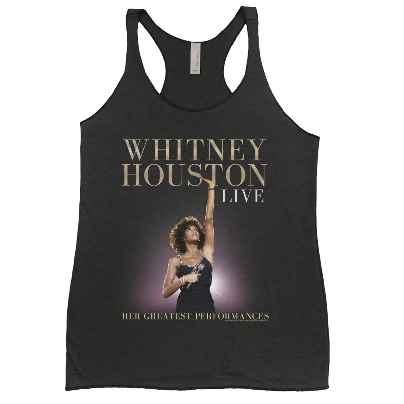 Whitney Houston Ladies' Tank Top | Greatest Performances Live Album Cover Whitney Houston Shirt