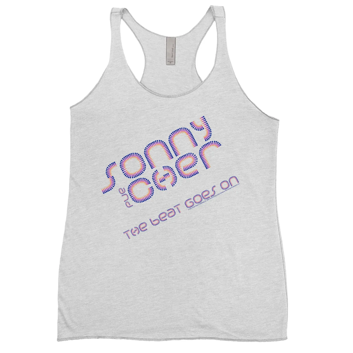 Sonny & Cher Ladies' Tank Top | The Beat Goes On Colorful Logo Sonny and Cher Shirt