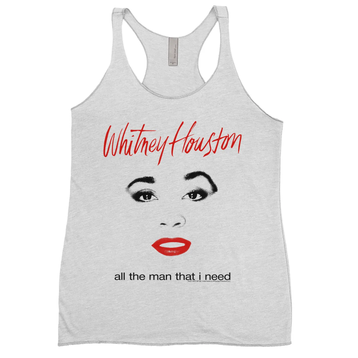 Whitney Houston Ladies' Tank Top | All The Man That I Need Album Cover Design Whitney Houston Shirt (Merchbar Exclusive)