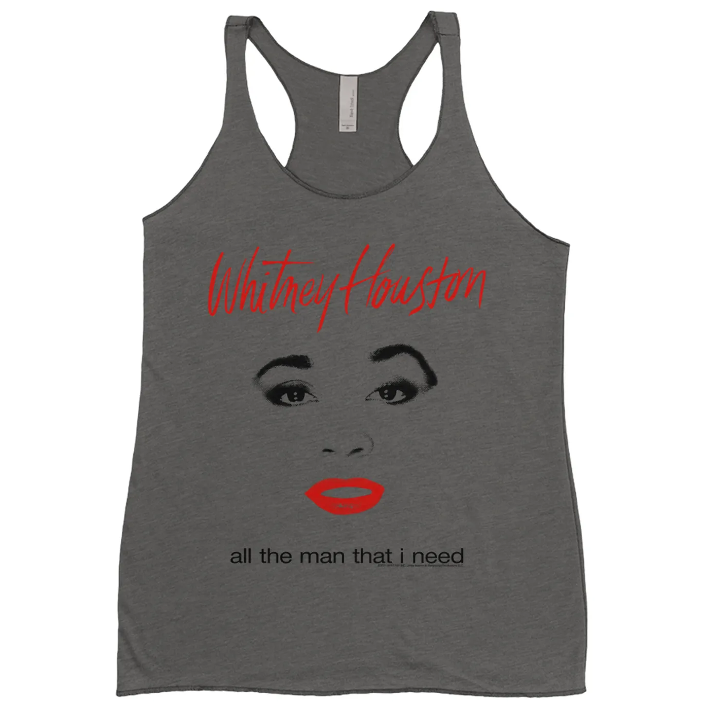 Whitney Houston Ladies' Tank Top | All The Man That I Need Album Cover Design Whitney Houston Shirt (Merchbar Exclusive)