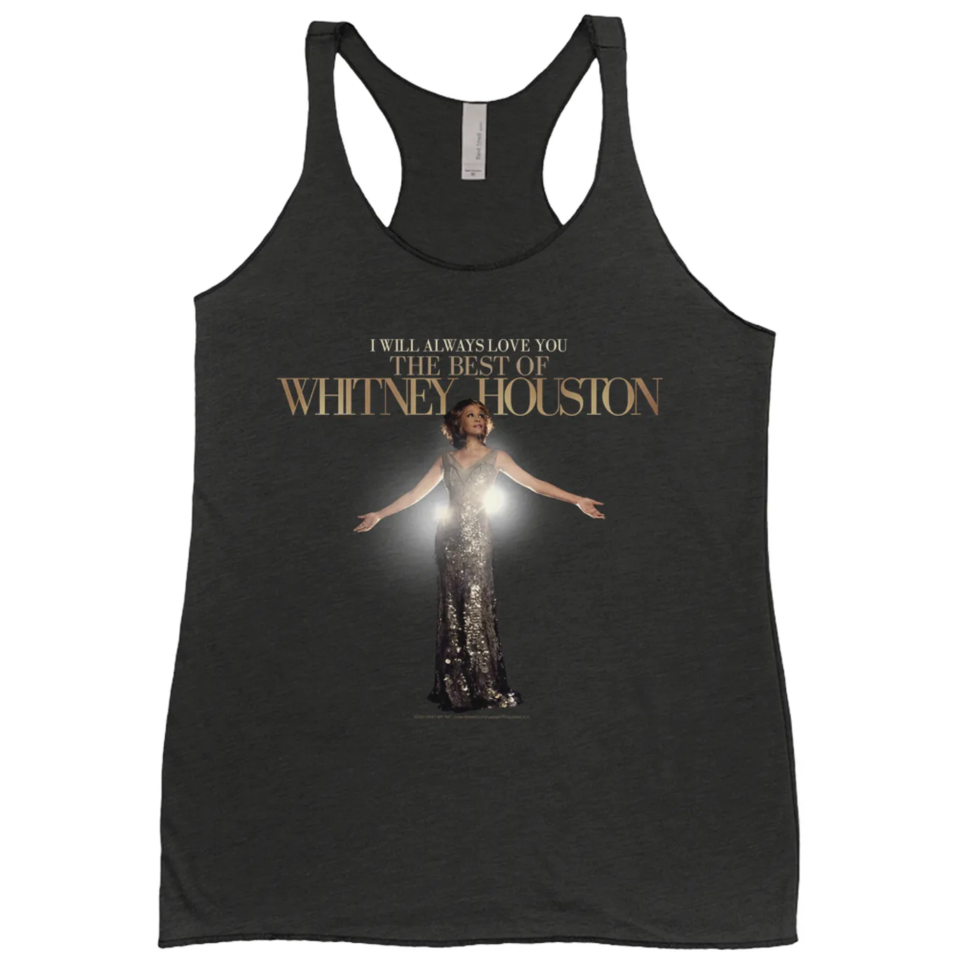 Whitney Houston Ladies' Tank Top | I Will Always Love You Single Album Cover Whitney Houston Shirt