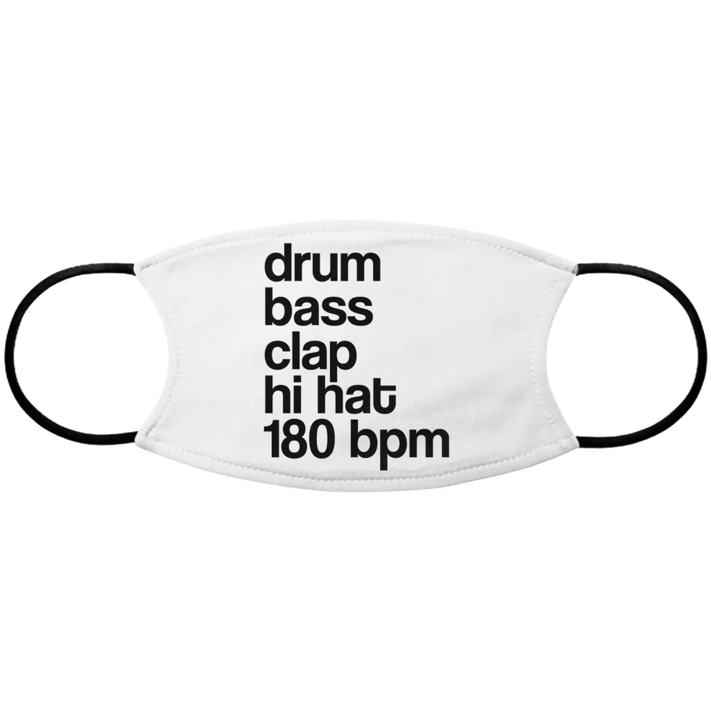 Merchbar Music Life Face Mask | Drum Bass Clap Merchbar Music Life Face Mask