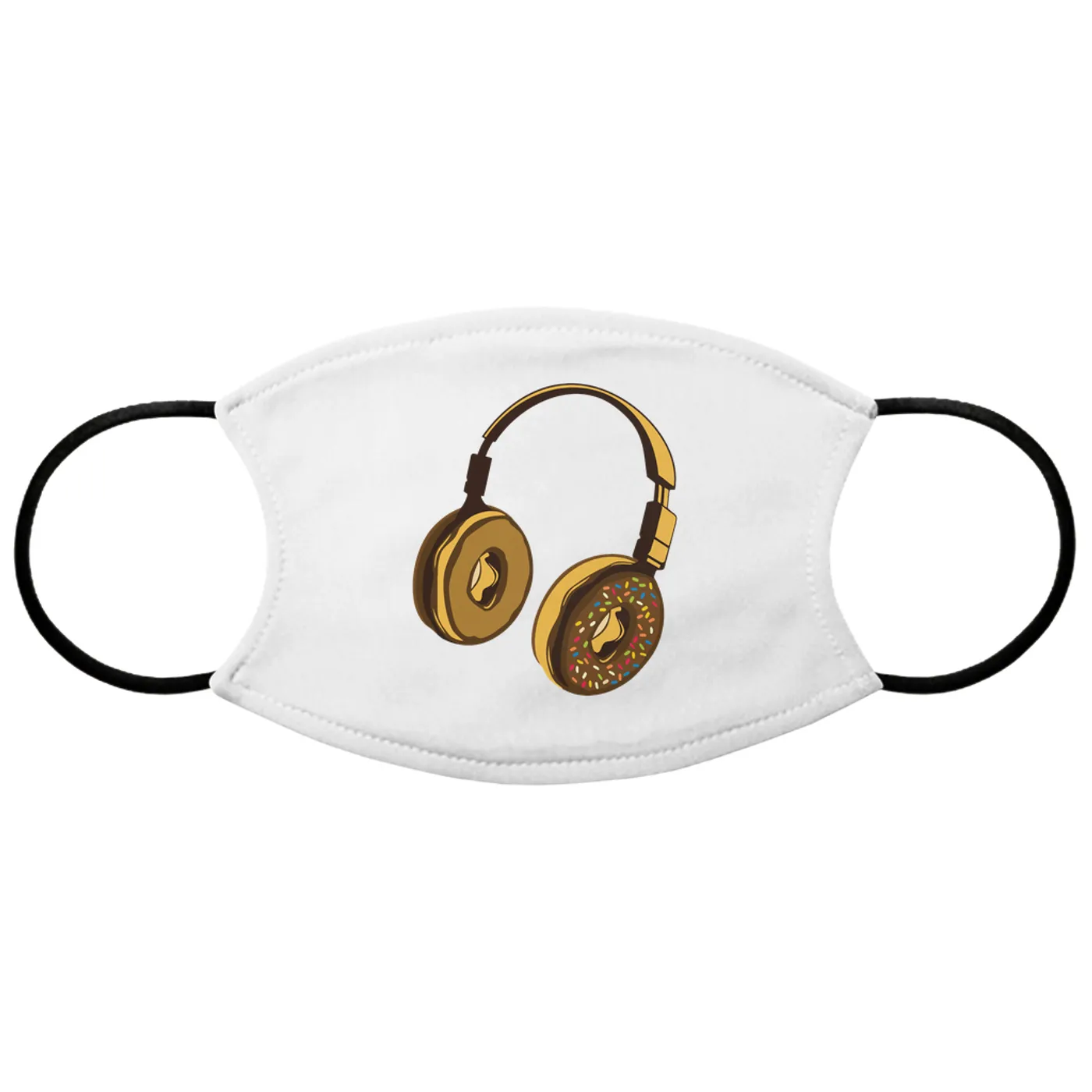 Merchbar Music Life Face Mask | Delicious Donut Beats Merchbar Music Life Face Mask