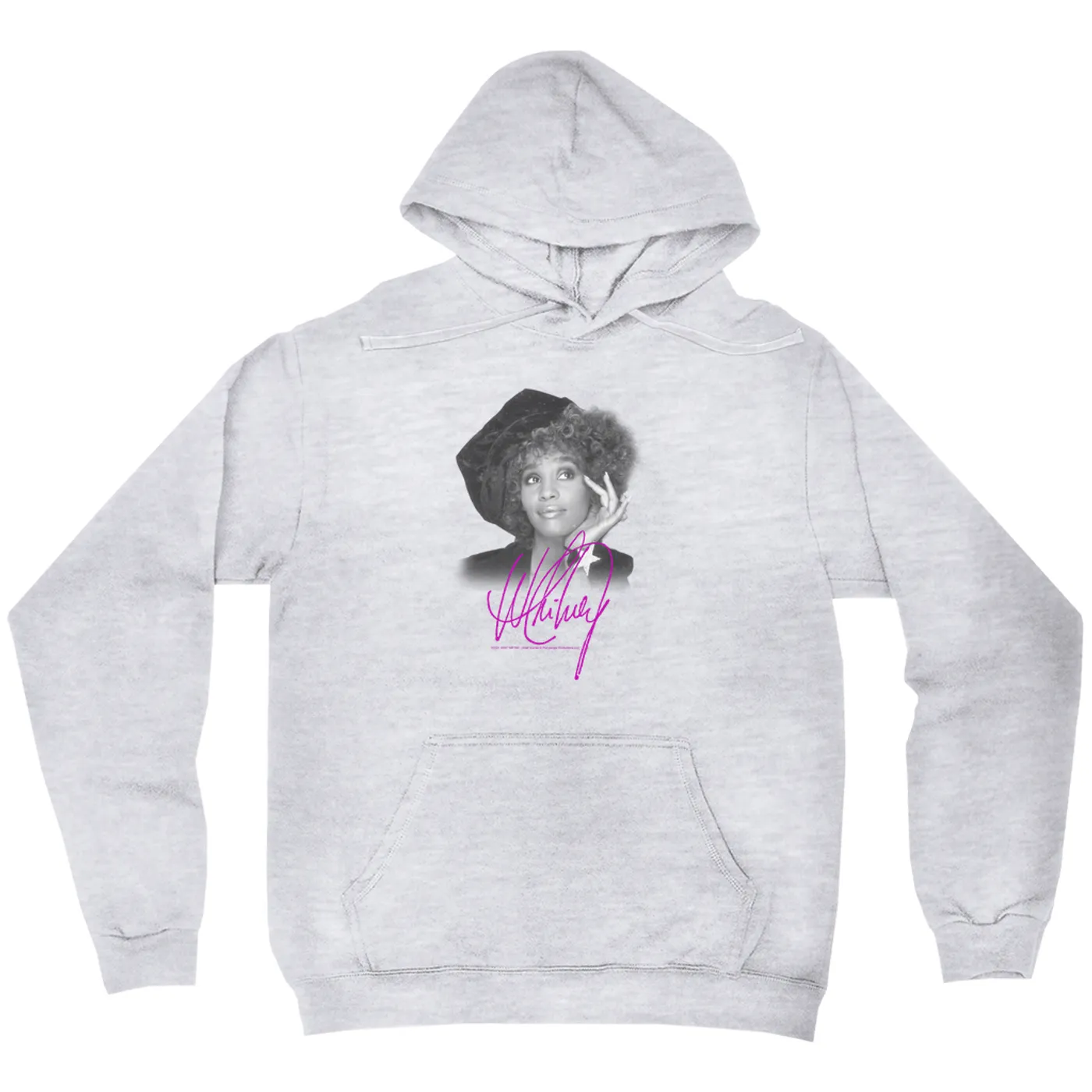 Whitney Houston Hoodie | Whitney Star Photoshoot With Signature Distressed Whitney Houston Hoodie