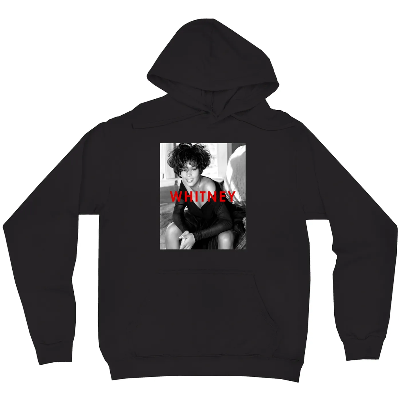 Whitney Houston Hoodie | Bold Black And White Cover Whitney Houston Hoodie