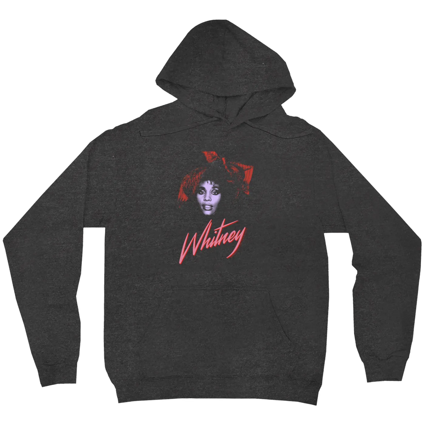 Whitney Houston Hoodie | Purple And Red 1987 Photo Design Whitney Houston Hoodie (Merchbar Exclusive)