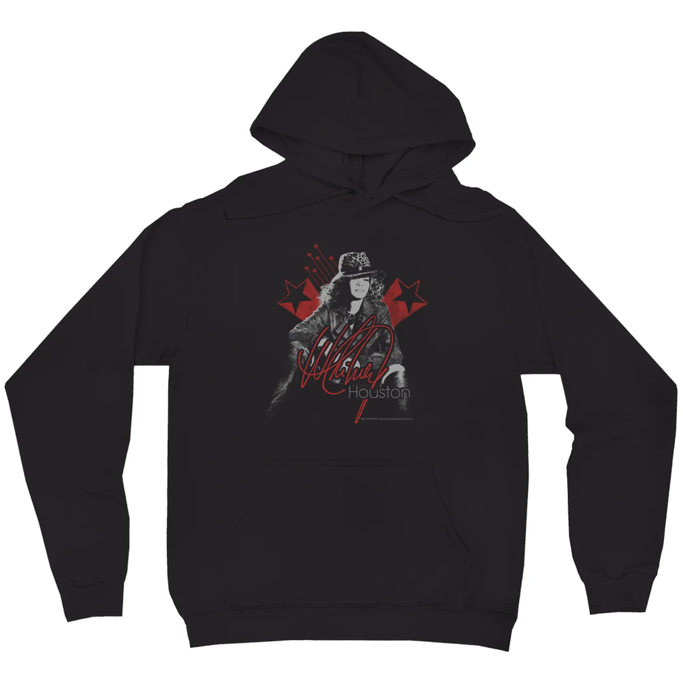 Whitney Houston Hoodie | Red Star Design Distressed Whitney Houston Hoodie