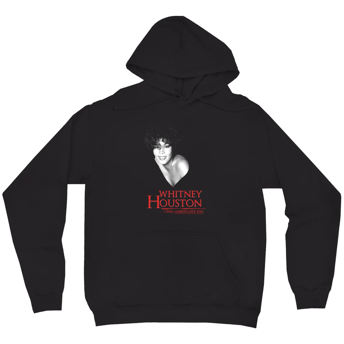 Whitney Houston Hoodie | I Will Always Love You Logo And Photo Whitney Houston Hoodie