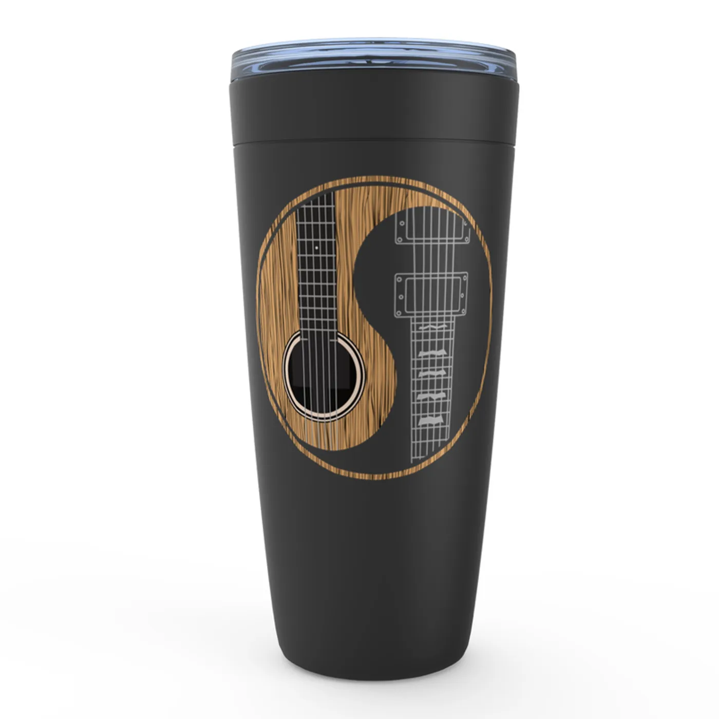 Merchbar Music Life Viking Tumbler | Guitar Yin-Yang Merchbar Music Life Tumbler