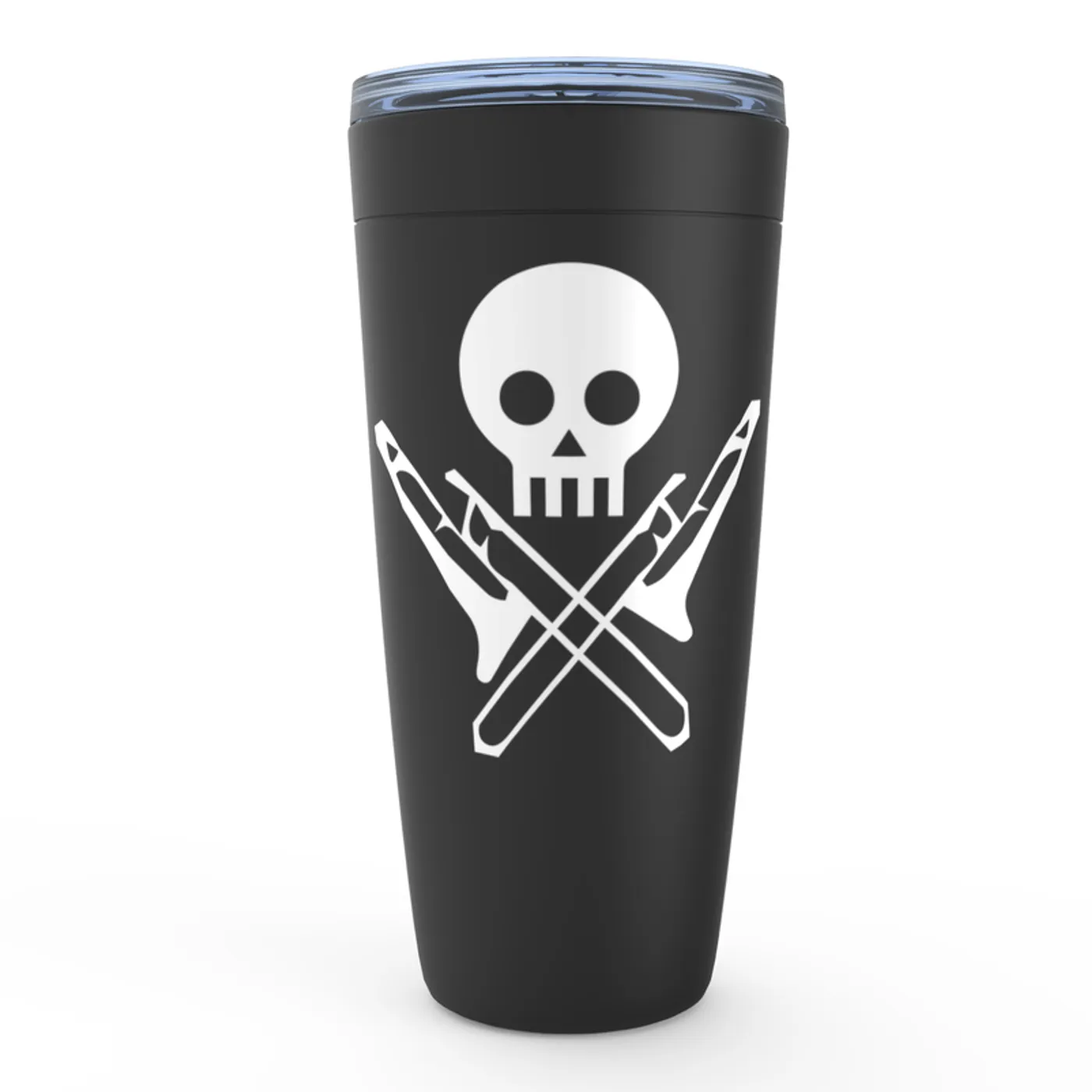 Merchbar Music Life Viking Tumbler | Skull And Trombones Merchbar Music Life Tumbler