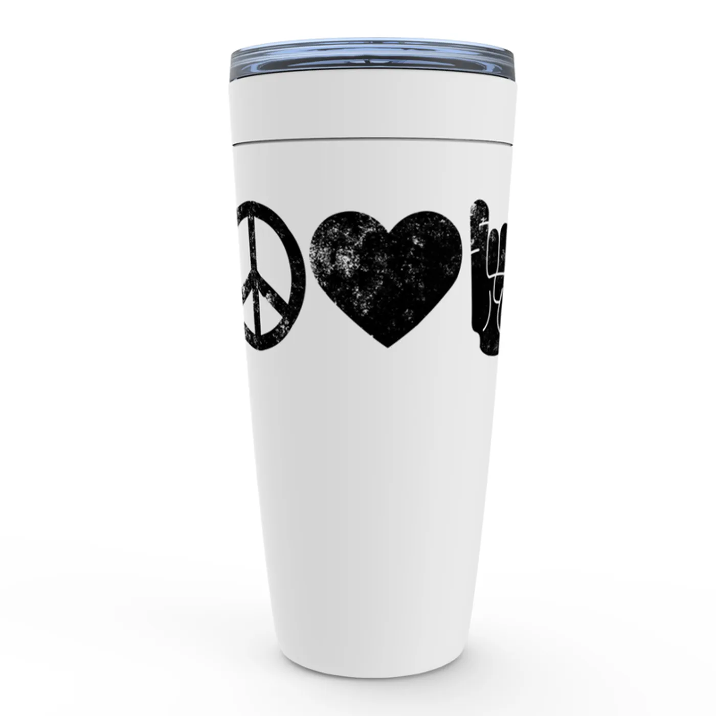 Merchbar Music Life Viking Tumbler | Peace Love Rock n' Roll Merchbar Music Life Tumbler