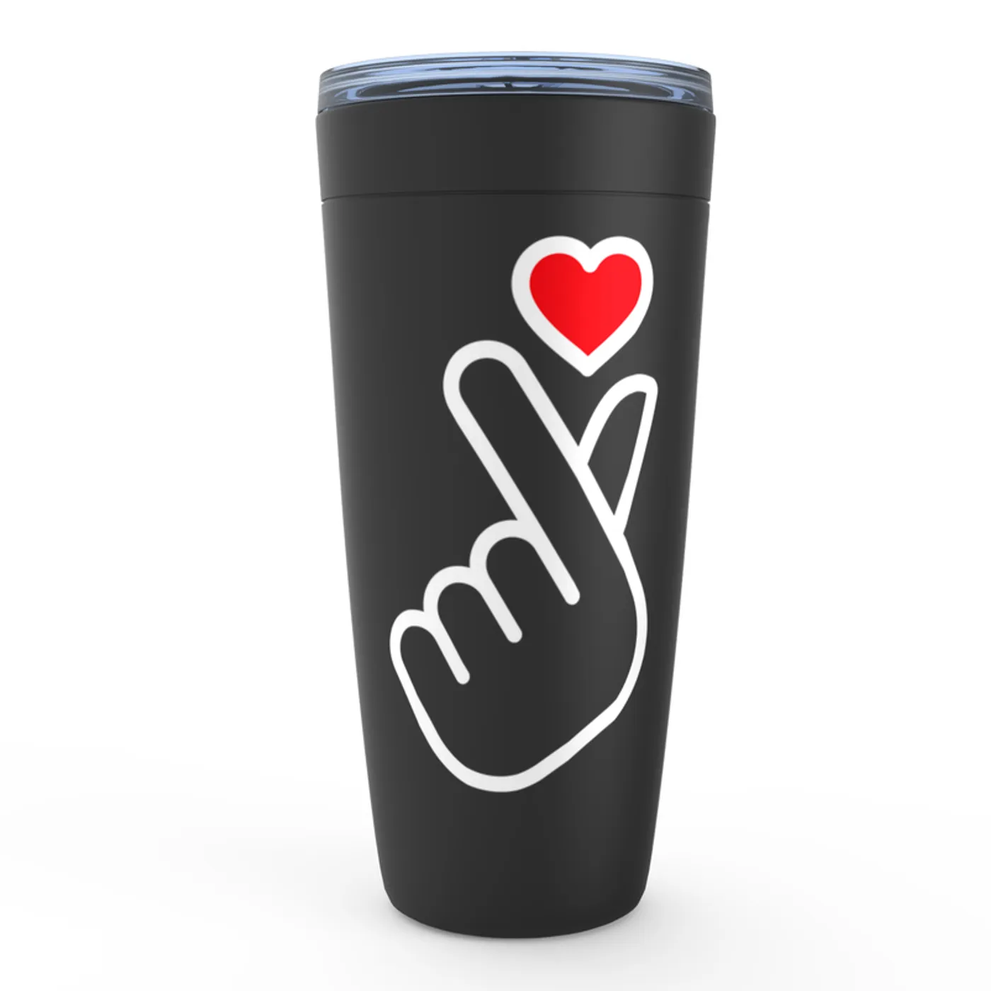 Merchbar Music Life Viking Tumbler | Kpop Finger Heart Design Merchbar Music Life Tumbler