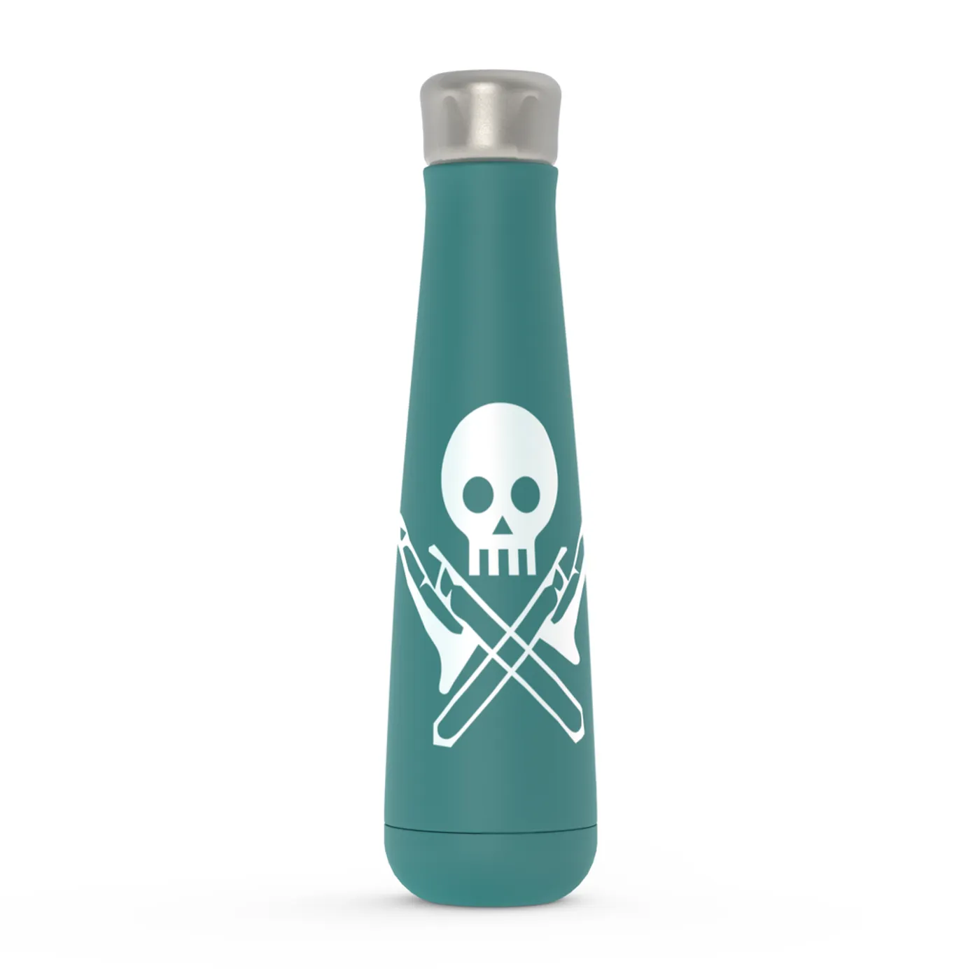 Merchbar Music Life Water Bottle | Skull And Trombones Merchbar Music Life Water Bottle