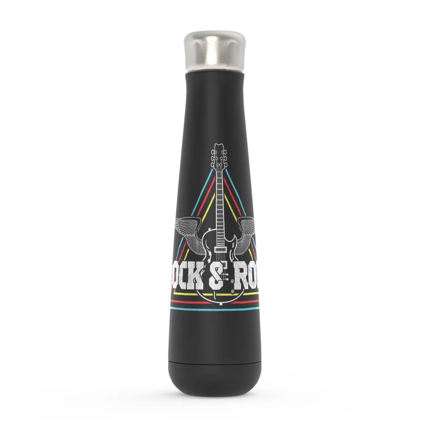Merchbar Music Life Water Bottle | Flying Guitar Rock n' Roll Merchbar Music Life Water Bottle