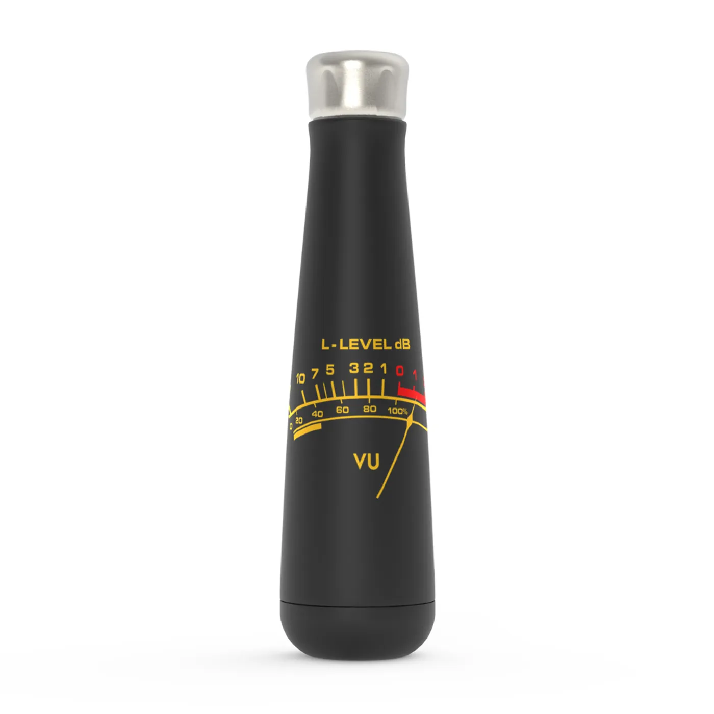 Merchbar Music Life Water Bottle | VU Audio Meter Merchbar Music Life Water Bottle