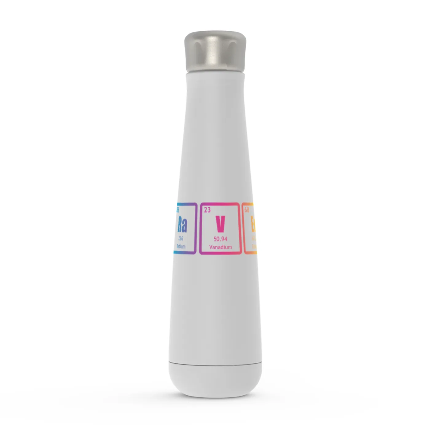 Merchbar Music Life Water Bottle | Raver Periodic Table Ombre Design Merchbar Music Life Water Bottle