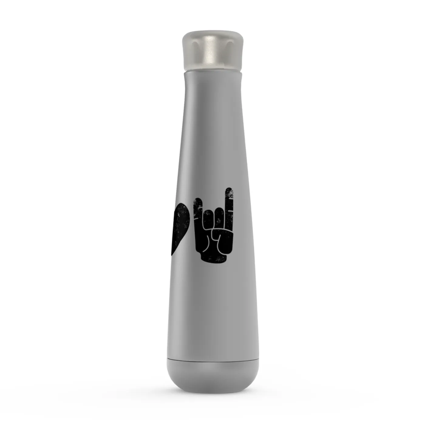 Merchbar Music Life Water Bottle | Peace Love Rock n' Roll Merchbar Music Life Water Bottle
