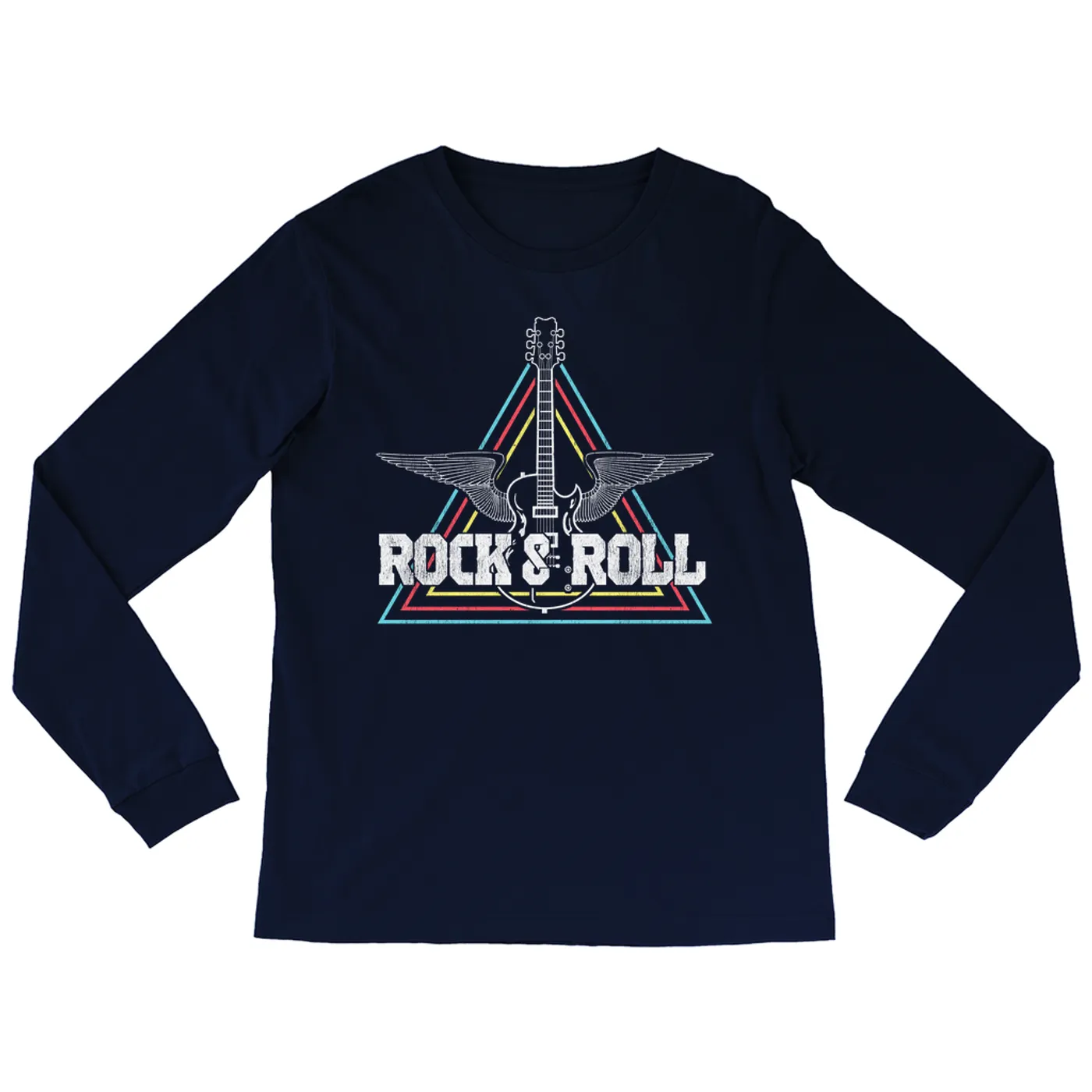Merchbar Music Life Long Sleeve Shirt | Flying Guitar Rock n' Roll Merchbar Music Life Shirt