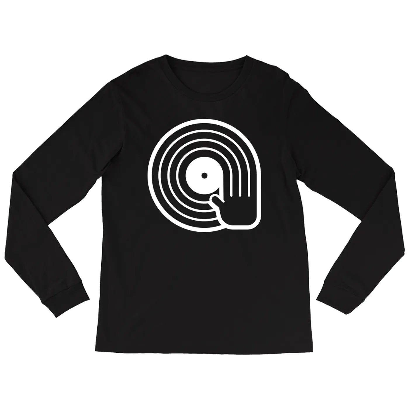 Merchbar Music Life Long Sleeve Shirt | DJ Spinning Vinyl Merchbar Music Life Shirt