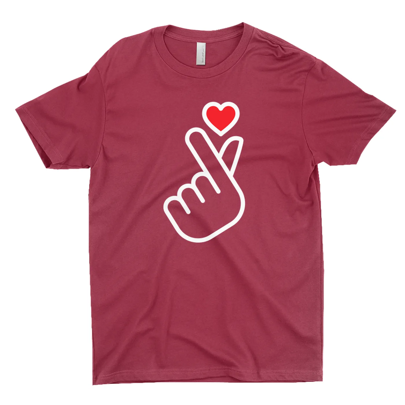 Merchbar Music Life T-Shirt | Kpop Finger Heart Design Merchbar Music Life Shirt