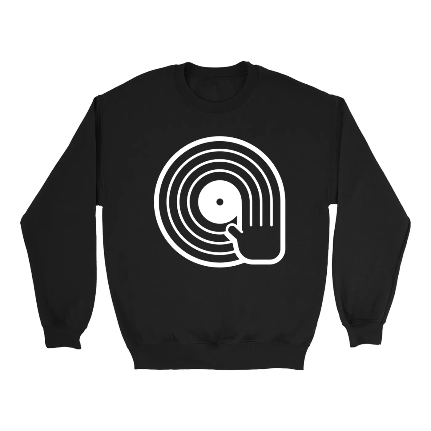Merchbar Music Life Sweatshirt | DJ Spinning Vinyl Merchbar Music Life Sweatshirt