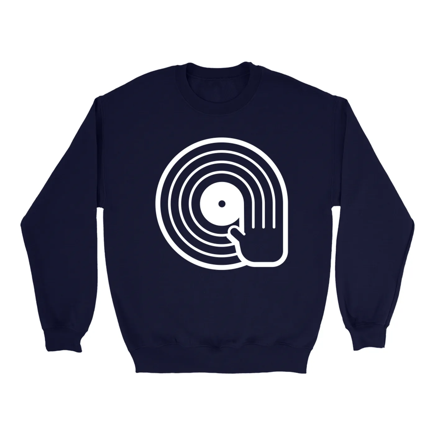 Merchbar Music Life Sweatshirt | DJ Spinning Vinyl Merchbar Music Life Sweatshirt