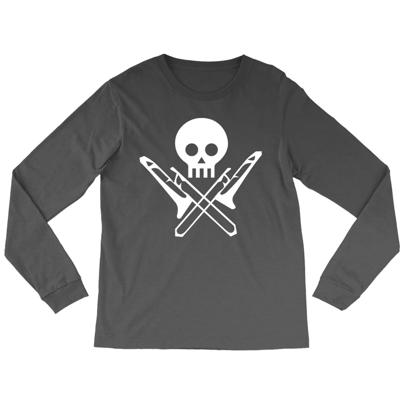 Merchbar Music Life Long Sleeve Shirt | Skull And Trombones Merchbar Music Life Shirt