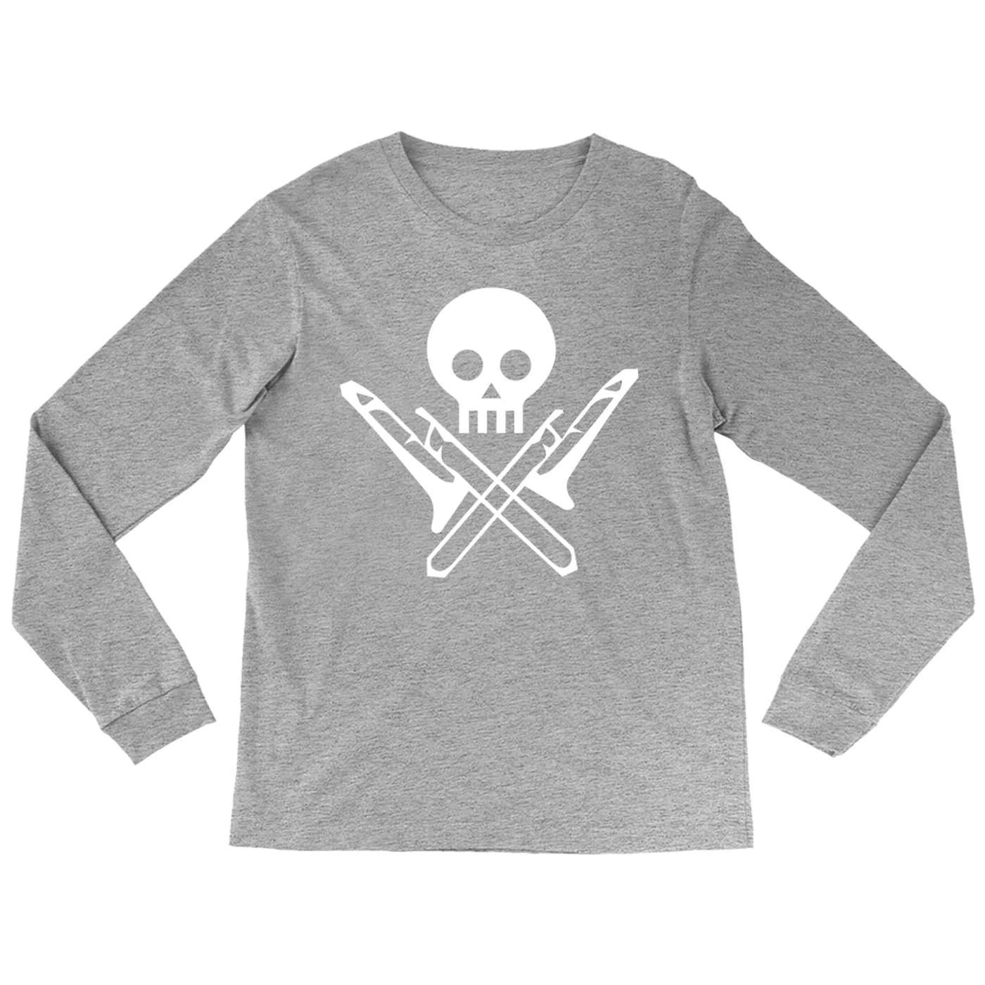 Merchbar Music Life Long Sleeve Shirt | Skull And Trombones Merchbar Music Life Shirt