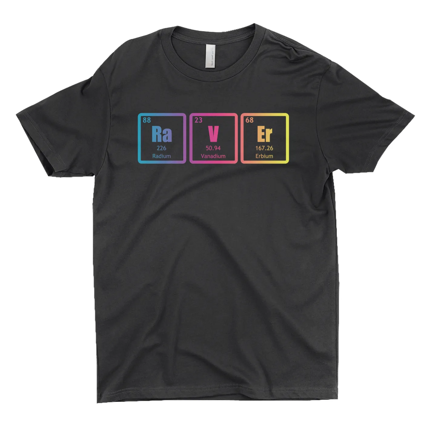 Merchbar Music Life T-Shirt | Raver Periodic Table Ombre Design Merchbar Music Life Shirt