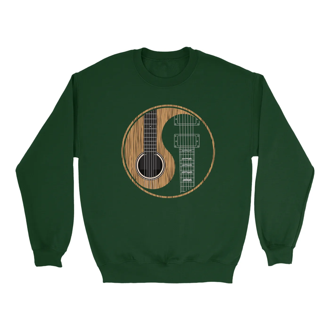 Merchbar Music Life Sweatshirt | Guitar Yin-Yang Merchbar Music Life Sweatshirt