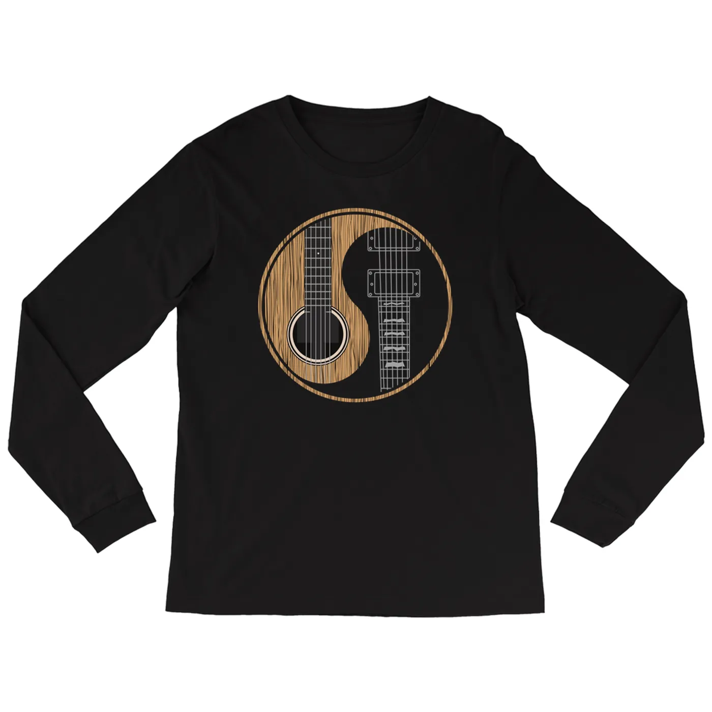 Merchbar Music Life Long Sleeve Shirt | Guitar Yin-Yang Merchbar Music Life Shirt