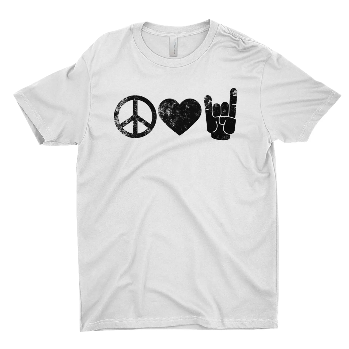 Merchbar Music Life T-Shirt | Peace Love Rock n' Roll Merchbar Music Life Shirt