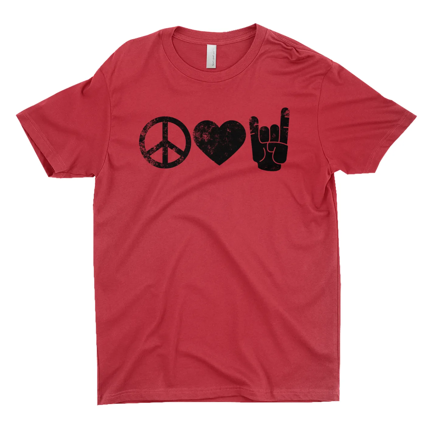 Merchbar Music Life T-Shirt | Peace Love Rock n' Roll Merchbar Music Life Shirt