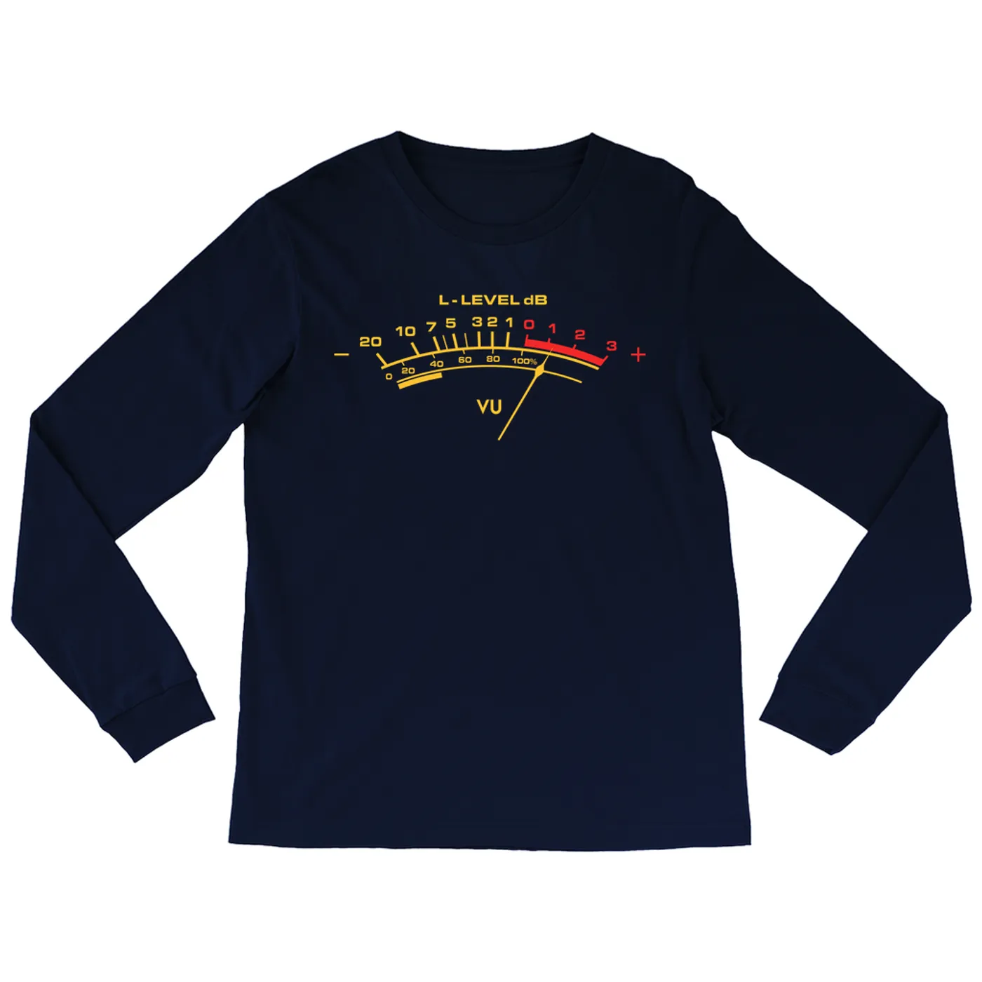 Merchbar Music Life Long Sleeve Shirt | VU Audio Meter Merchbar Music Life Shirt