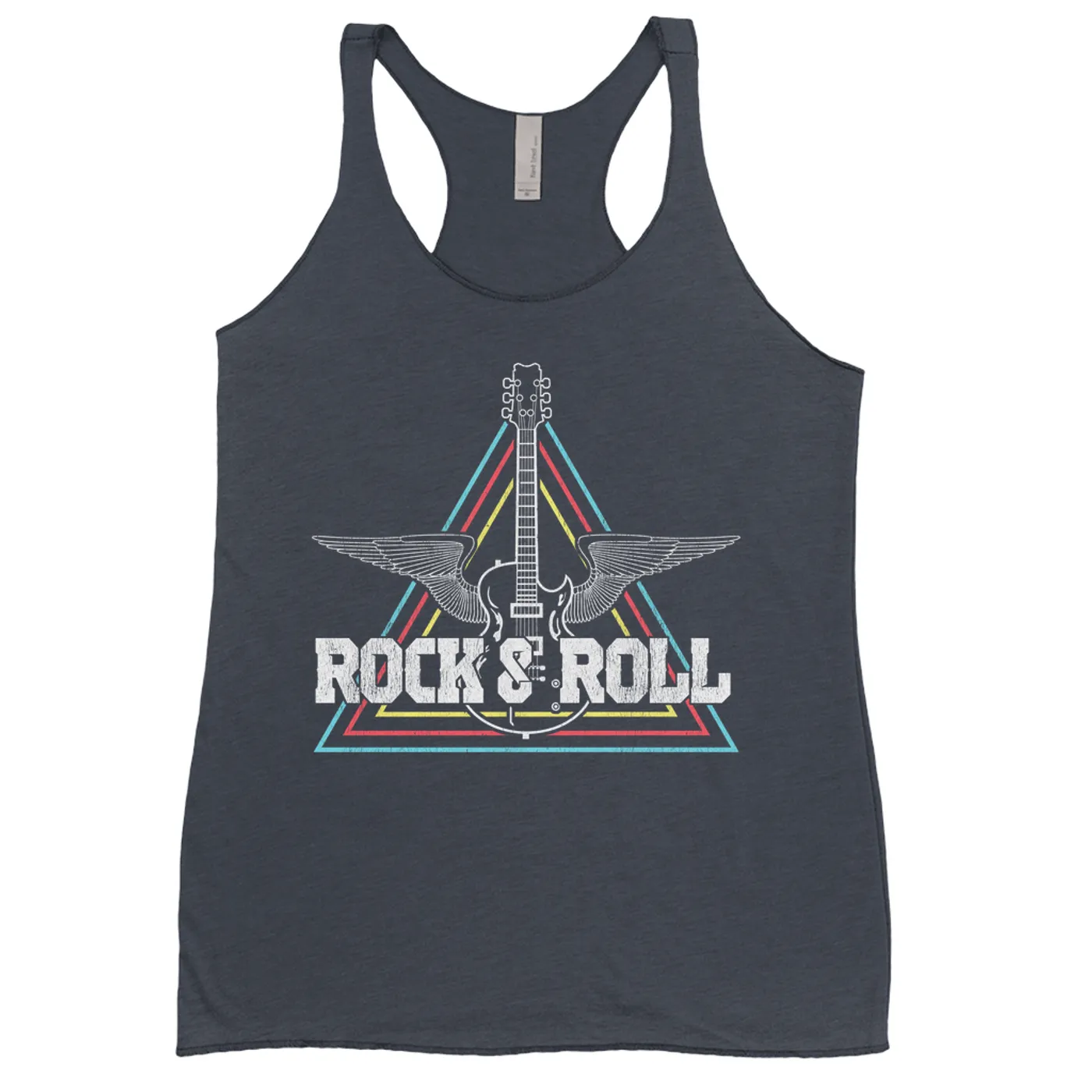 Merchbar Music Life Ladies' Tank Top | Flying Guitar Rock n' Roll Merchbar Music Life Shirt
