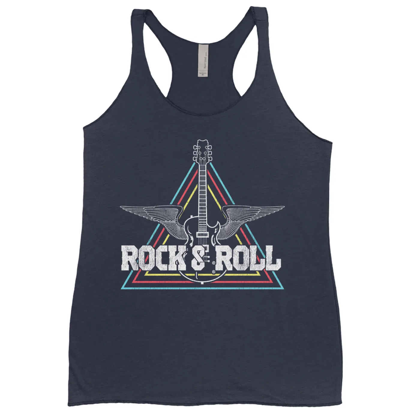 Merchbar Music Life Ladies' Tank Top | Flying Guitar Rock n' Roll Merchbar Music Life Shirt