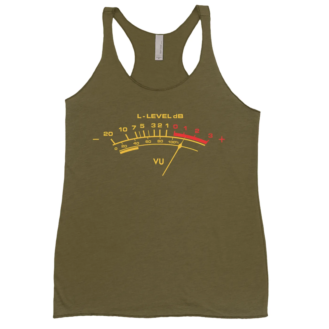 Merchbar Music Life Ladies' Tank Top | VU Audio Meter Merchbar Music Life Shirt