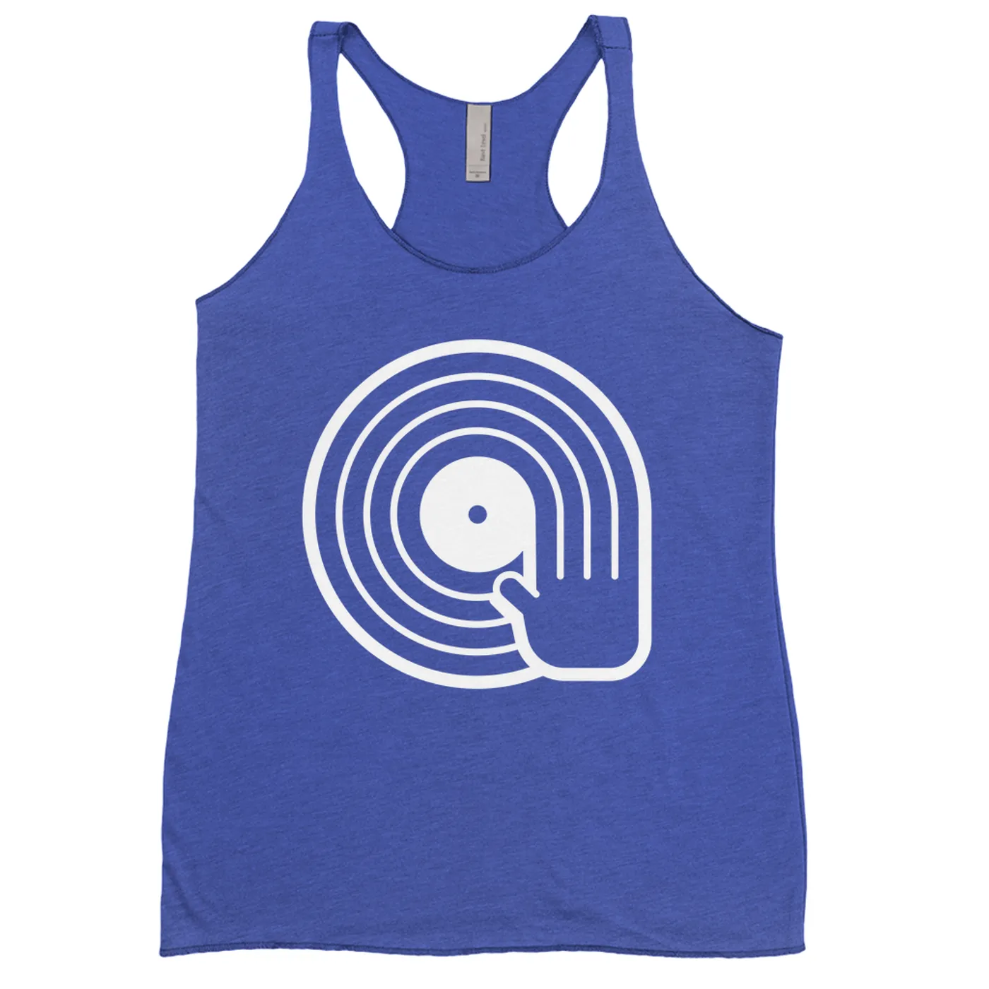Merchbar Music Life Ladies' Tank Top | DJ Spinning Vinyl Merchbar Music Life Shirt