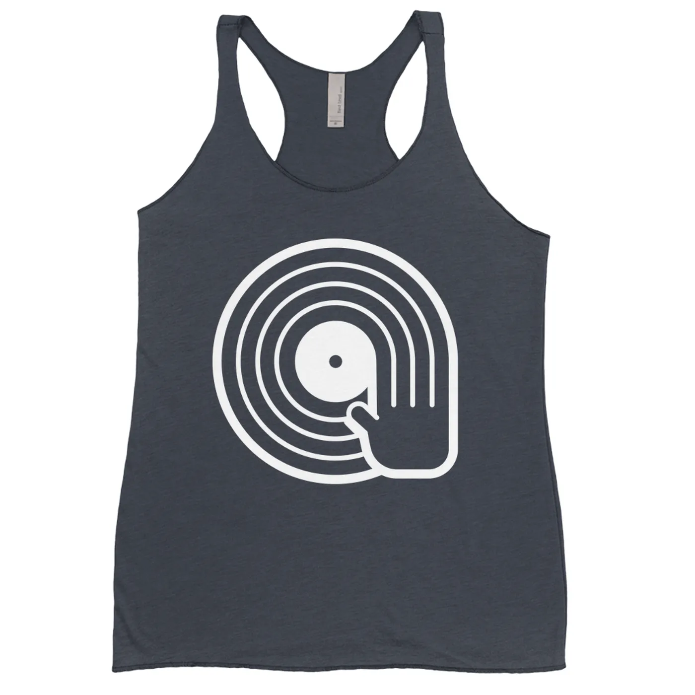 Merchbar Music Life Ladies' Tank Top | DJ Spinning Vinyl Merchbar Music Life Shirt