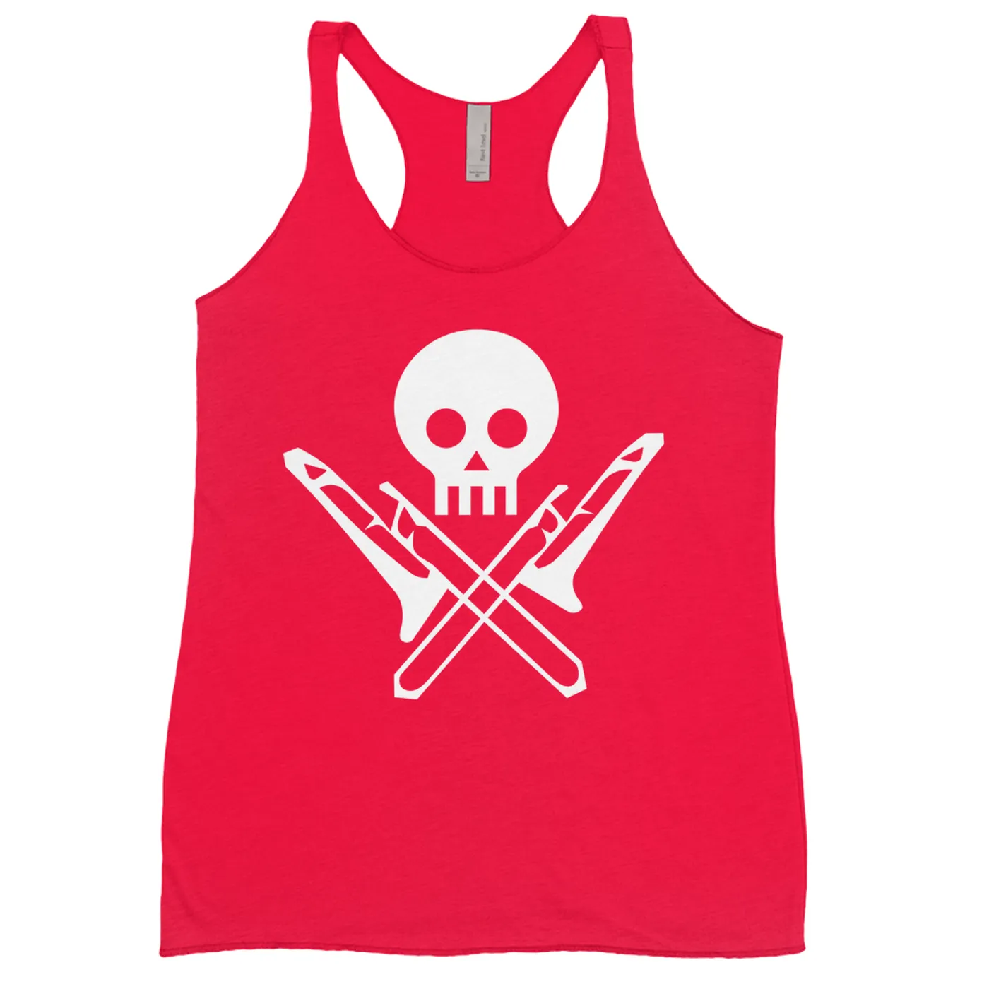 Merchbar Music Life Ladies' Tank Top | Skull And Trombones Merchbar Music Life Shirt