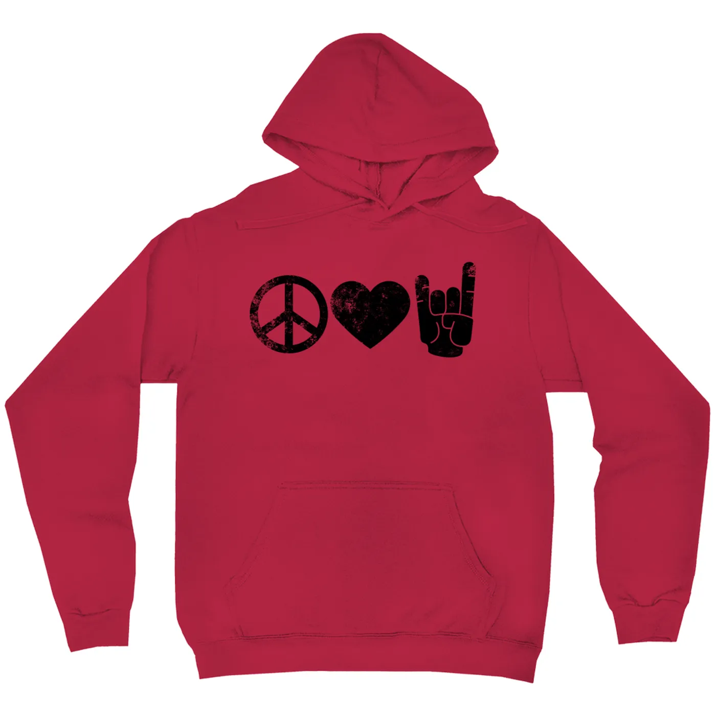 Merchbar Music Life Hoodie | Peace Love Rock n' Roll Merchbar Music Life Hoodie