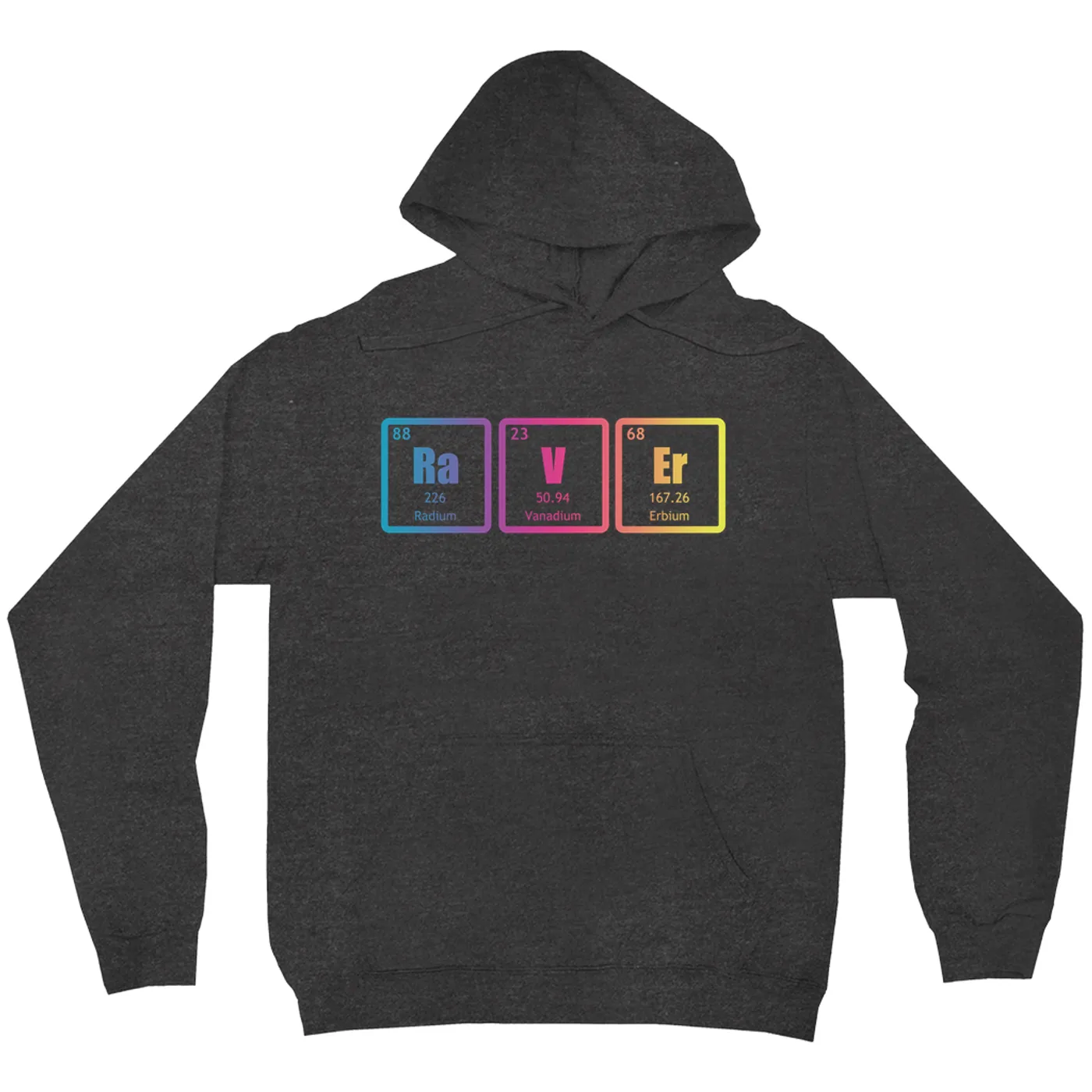 Merchbar Music Life Hoodie | Raver Periodic Table Ombre Design Merchbar Music Life Hoodie
