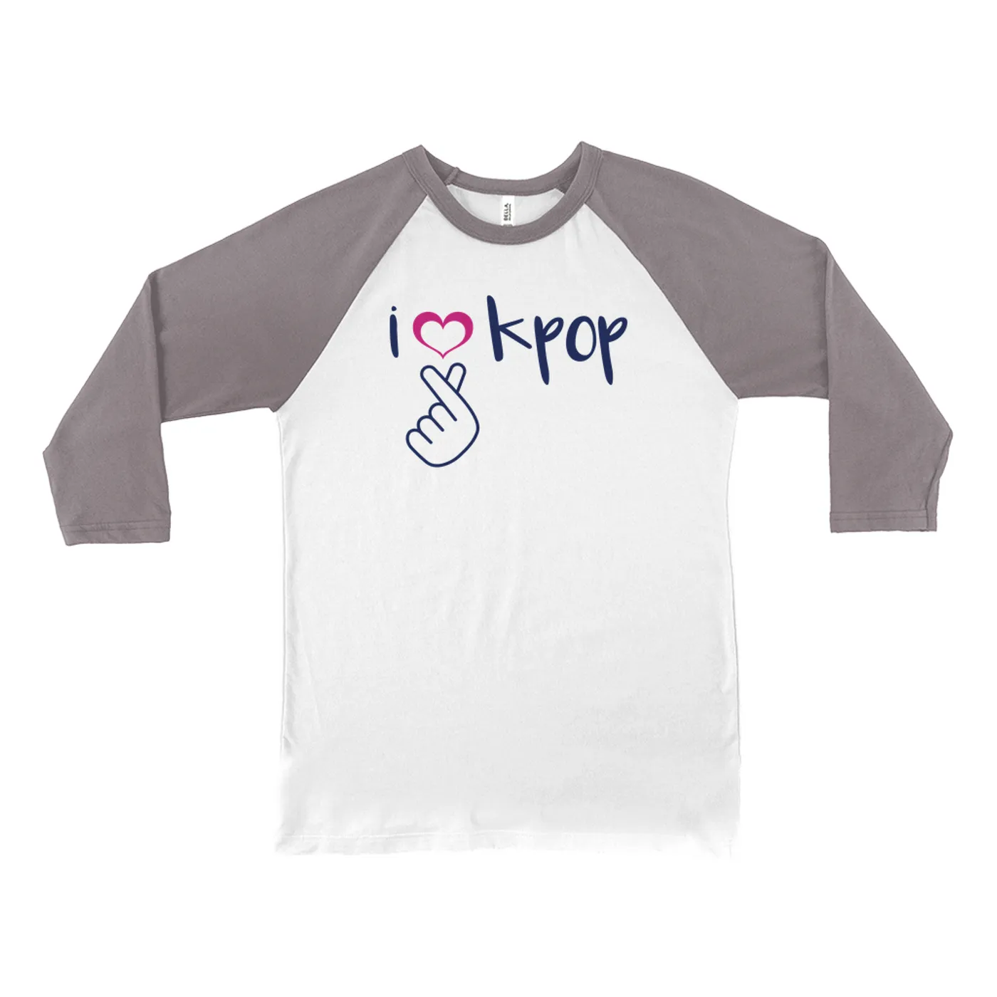 Merchbar Music Life 3/4 Sleeve Baseball Tee | I Heart Kpop Merchbar Music Life Shirt