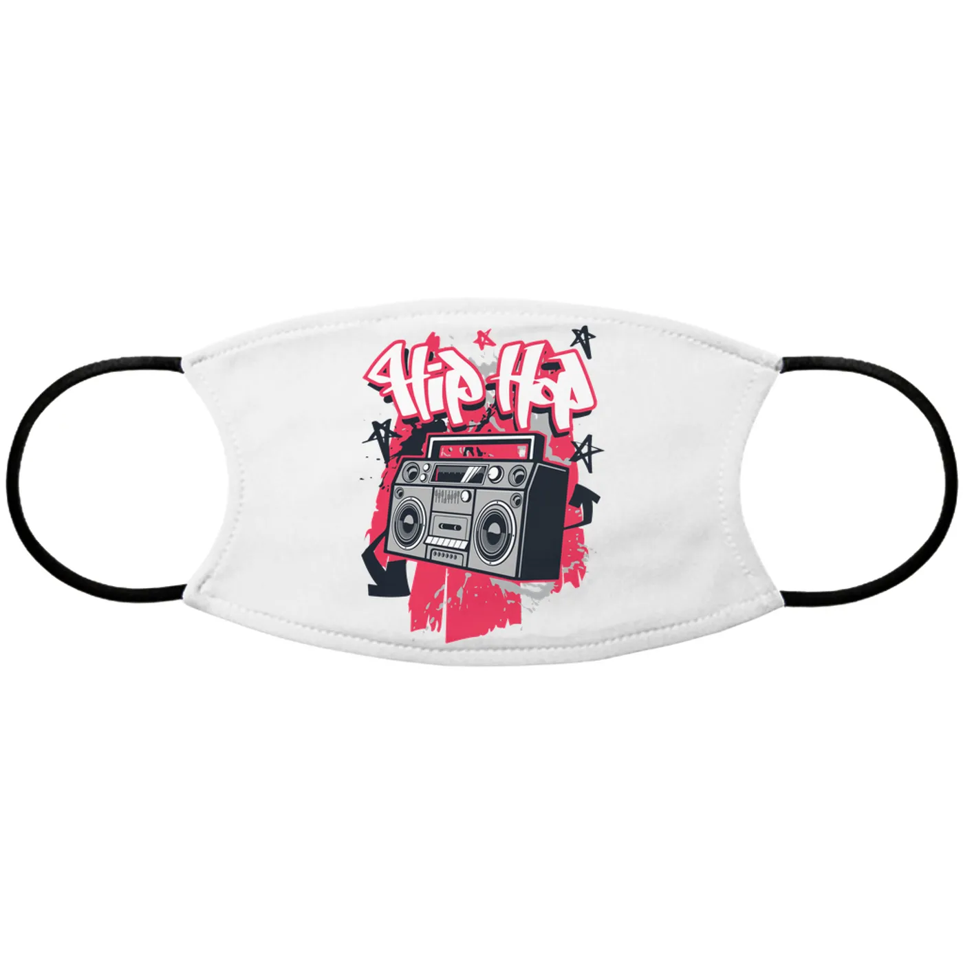 Merchbar Music Life Face Mask | Hip Hop Life Merchbar Music Life Face Mask