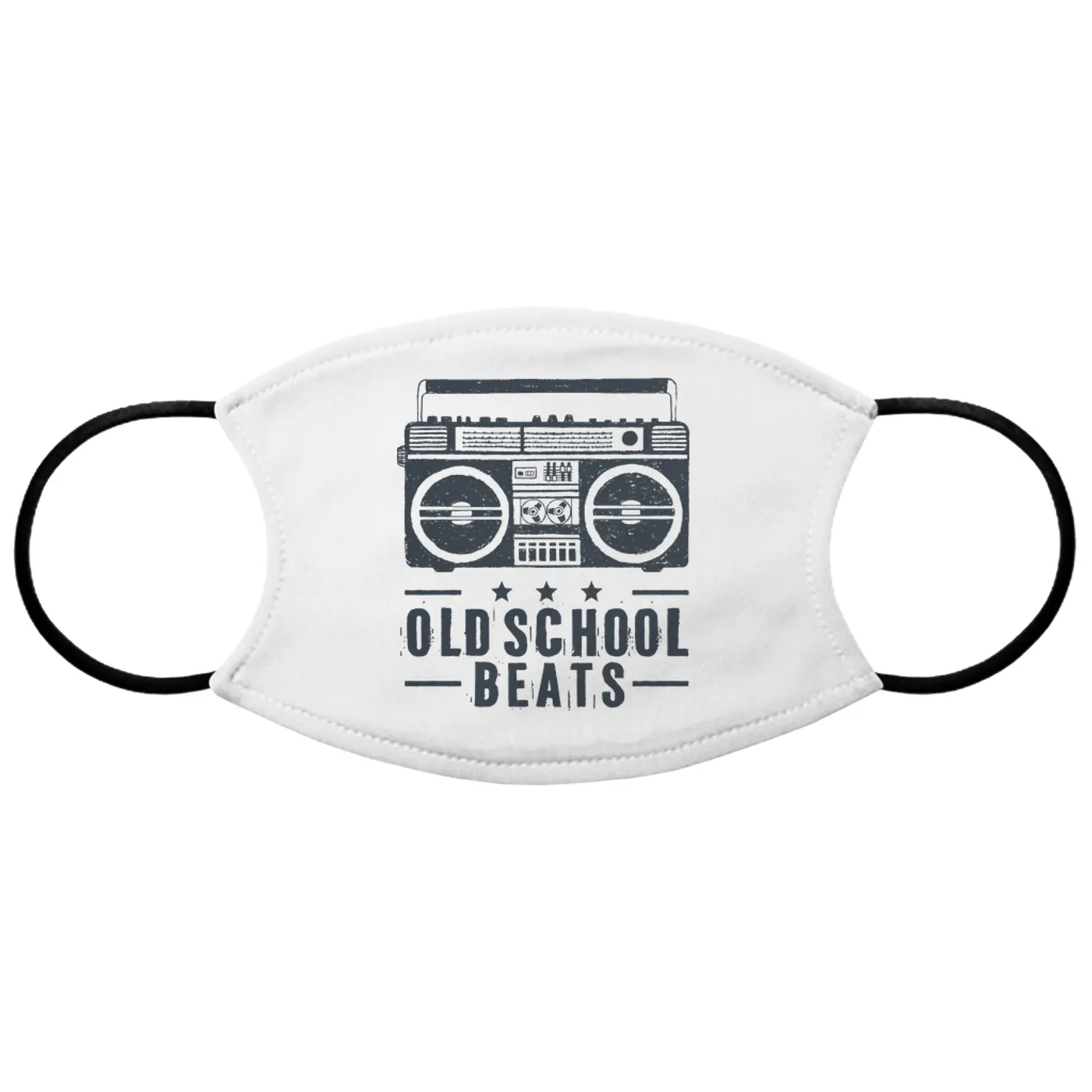 Merchbar Music Life Face Mask | Old School Beats Merchbar Music Life Face Mask
