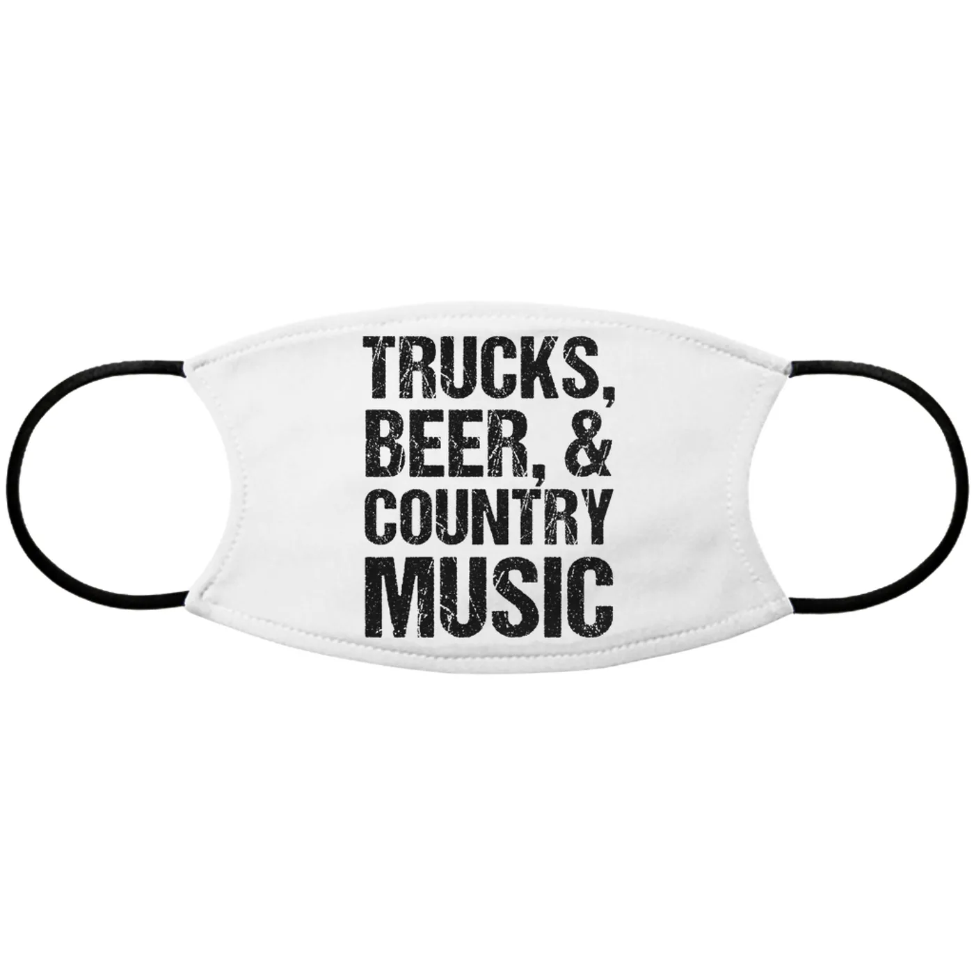 Merchbar Music Life Face Mask | Trucks, Beer, Country Music Merchbar Music Life Face Mask