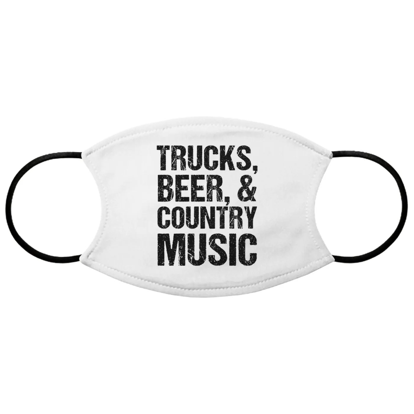 Merchbar Music Life Face Mask | Trucks, Beer, Country Music Merchbar Music Life Face Mask