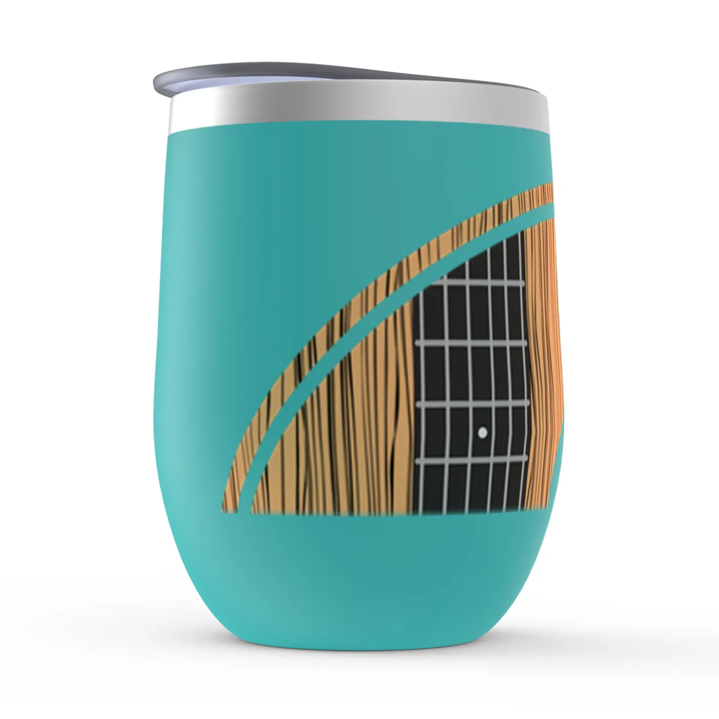 Merchbar Music Life Wine Tumbler | Guitar Yin-Yang Merchbar Music Life Stemless Wine Tumbler